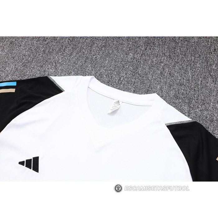 Chandal del Real Madrid Manga Corta 23-24 Blanco - Pantalon Corto